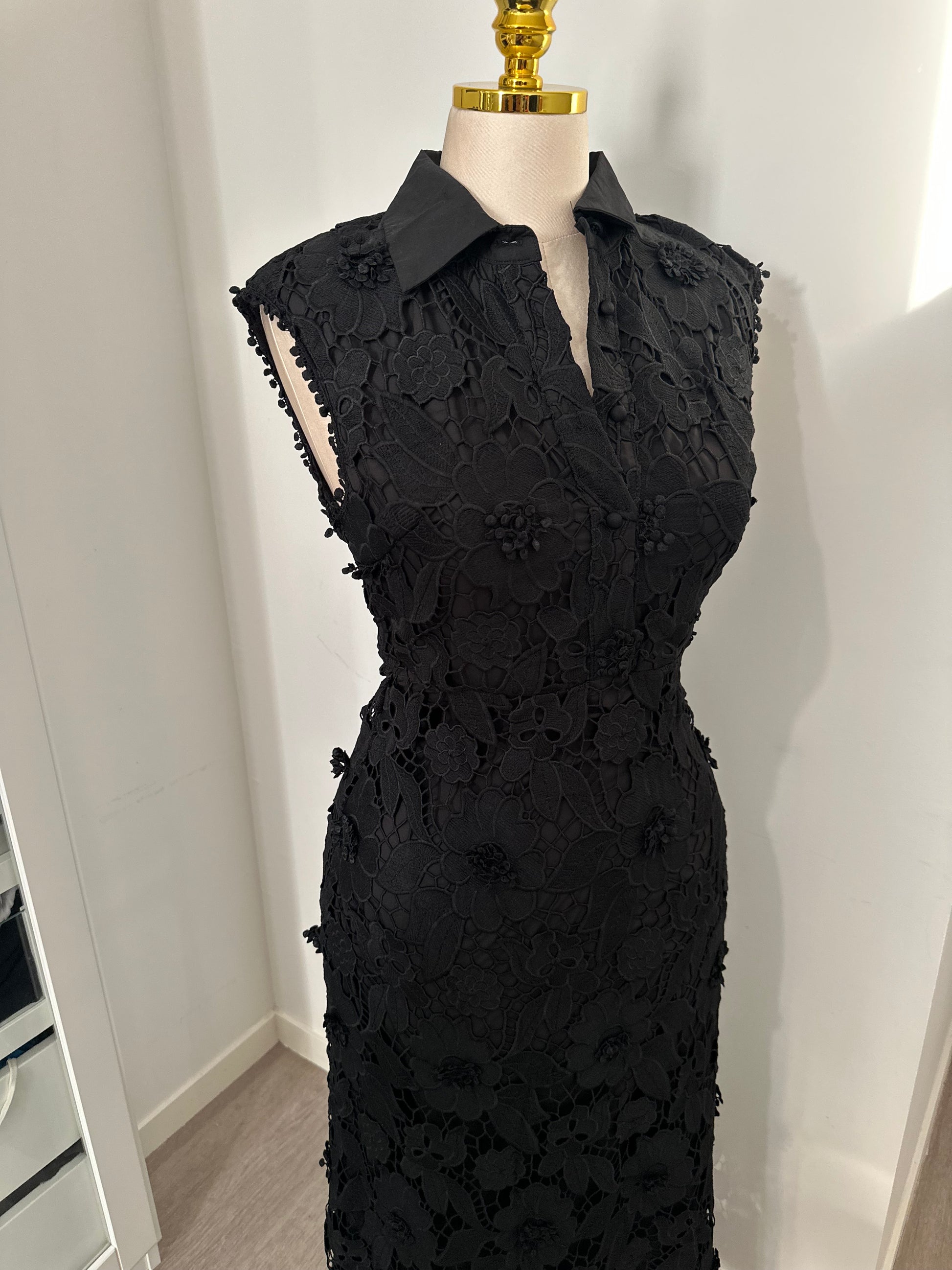 Robe longue dentelle