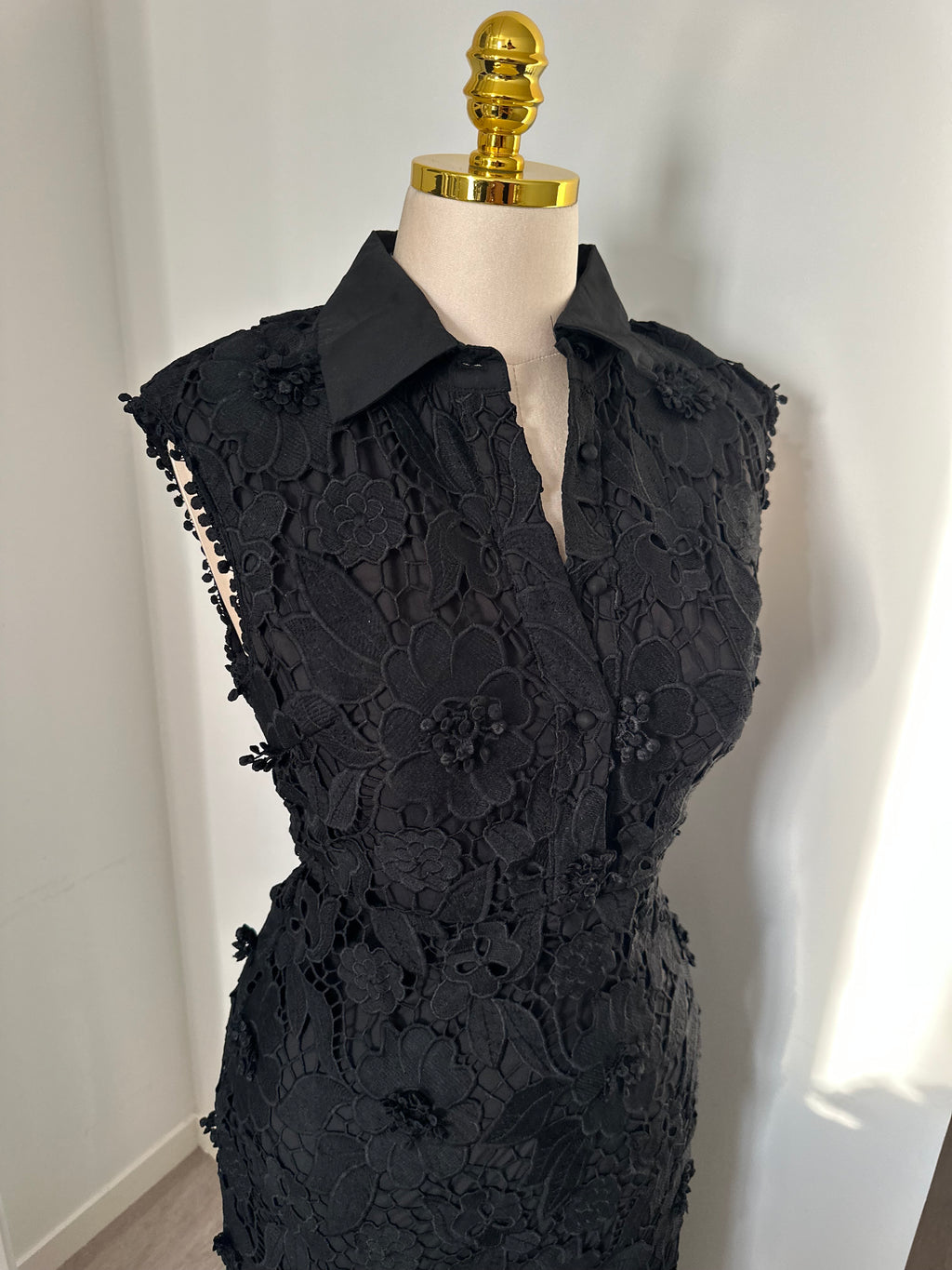 Robe longue dentelle