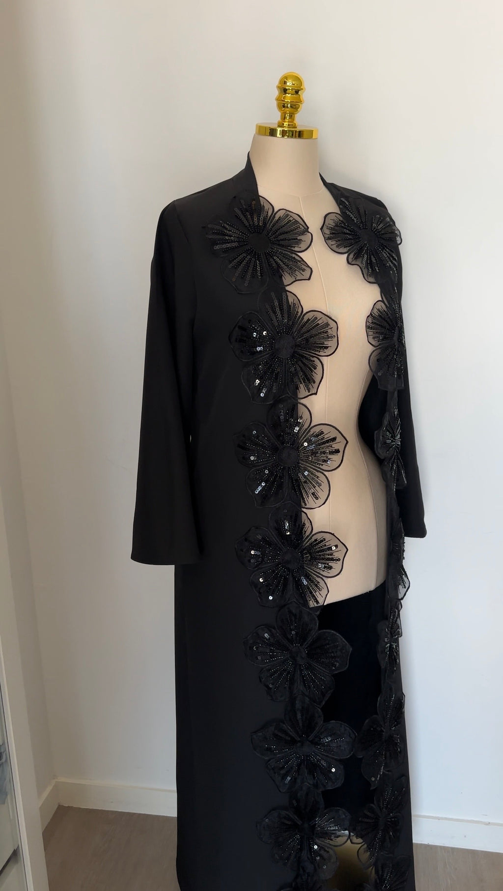 Kimono long Premium - Fleurs