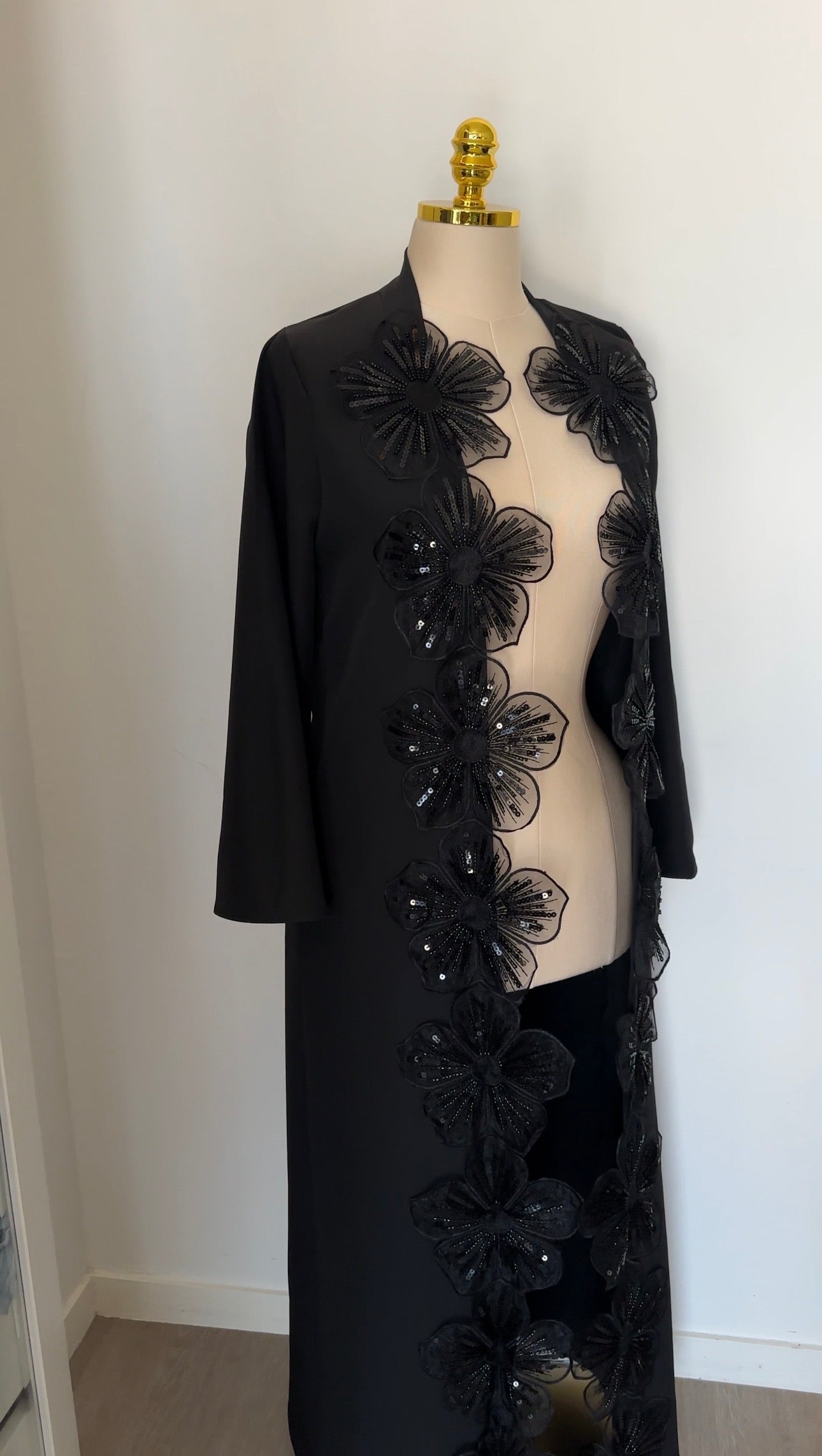 Kimono long Premium - Fleurs